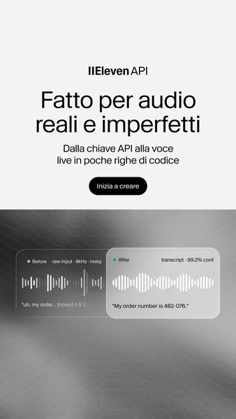 ElevenLabs ad: Speech-to-text che funziona davvero