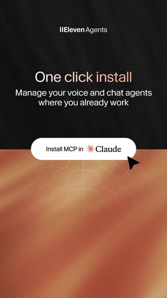ElevenLabs ad: Build agents in plain language