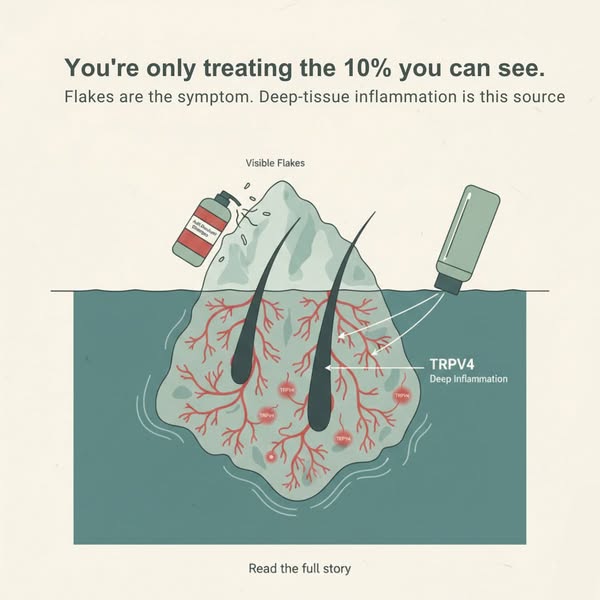 UpCircle ad: Not Dandruff? It’s Inflammation 😱
