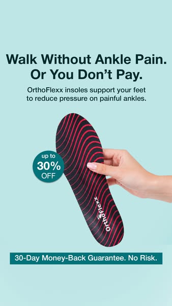 OrthoFlexx ad: Insoles For Alignment And Stability