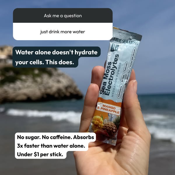 True Sea Moss Health ad: Nature's own hydration powder: Up to 40% Off + Free Gift