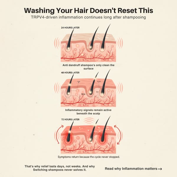 UpCircle ad: Not Dandruff? It’s Inflammation 😱