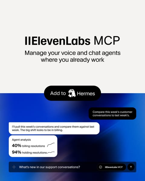 ElevenLabs ad: Build agents in plain language