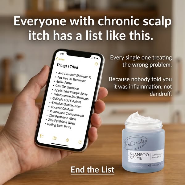 UpCircle ad: Not Dandruff? It’s Inflammation 😱