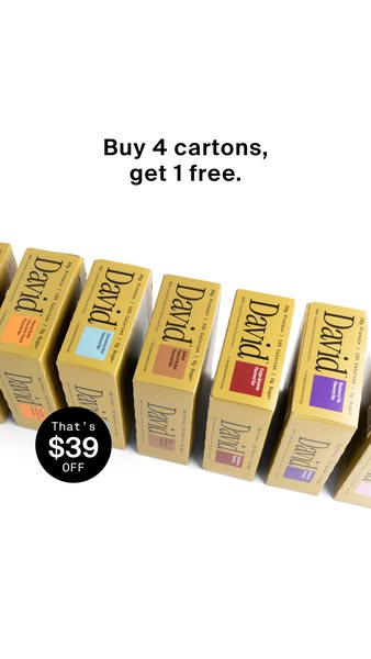 David Protein ad: 28g Protein. 150 Calories. 0g Sugar.