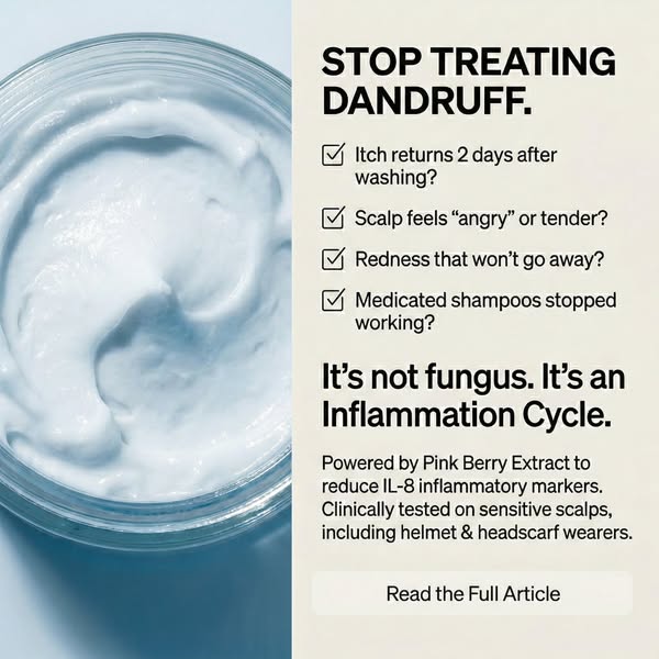 UpCircle ad: Not Dandruff? It’s Inflammation 😱