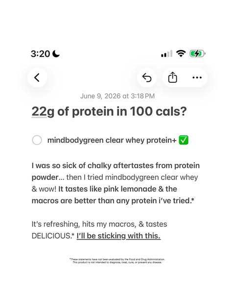 mindbodygreen ad: Light, refreshing, and packed with 22g of grass-fed protein.*