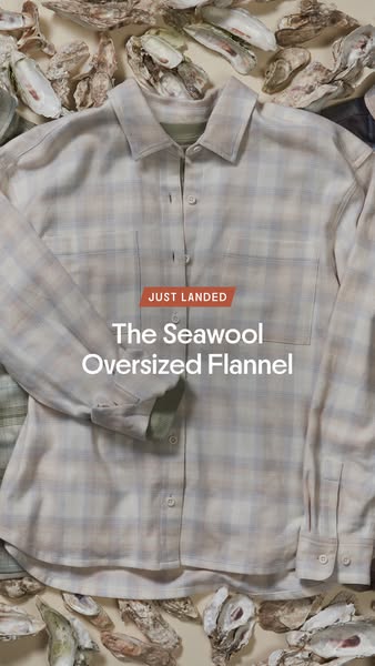 Free Fly Apparel ad: The Seawool Oversized Flannel
