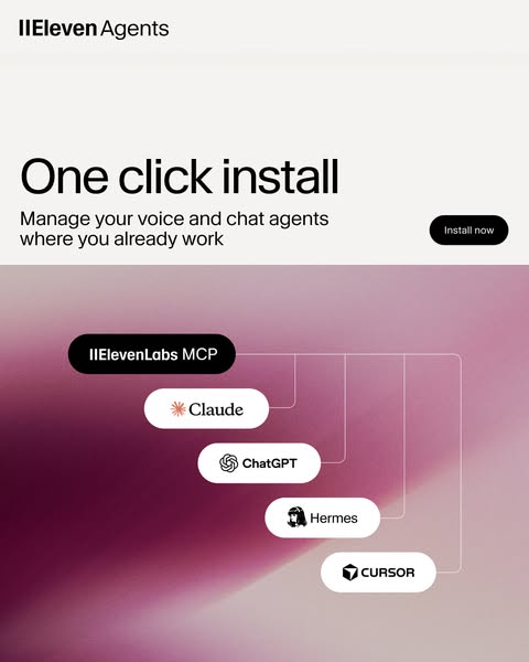 ElevenLabs ad: Build agents in plain language