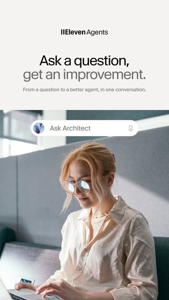 ElevenLabs ad: Meet ElevenAgents Architect