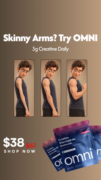 OMNI Longevity ad: Creatine Made Delicious 🍉 🍑