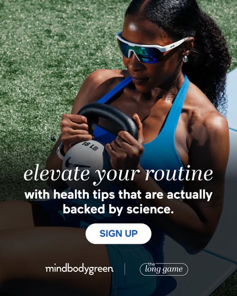 mindbodygreen ad: real talk on women's well-being.