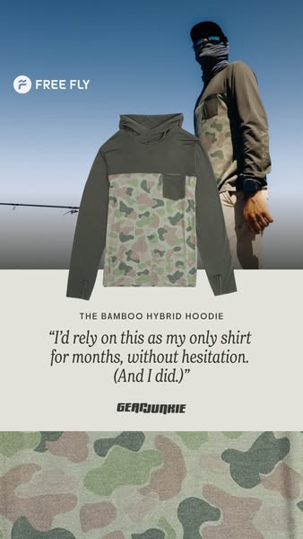 Free Fly Apparel ad: The Sun Hoodie Lineup