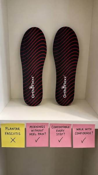 OrthoFlexx ad: Insoles For Alignment And Stability