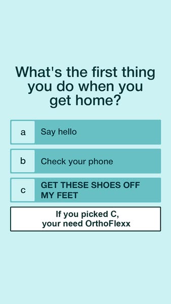 OrthoFlexx ad: Insoles For Alignment And Stability