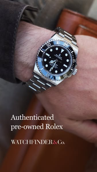 Watchfinder ad: Authenticated Rolex