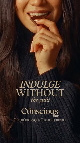 The Conscious Bar ad: Chocolate will never be the same again..