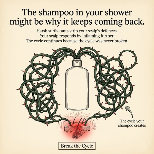 UpCircle ad: Not Dandruff? It’s Inflammation 😱