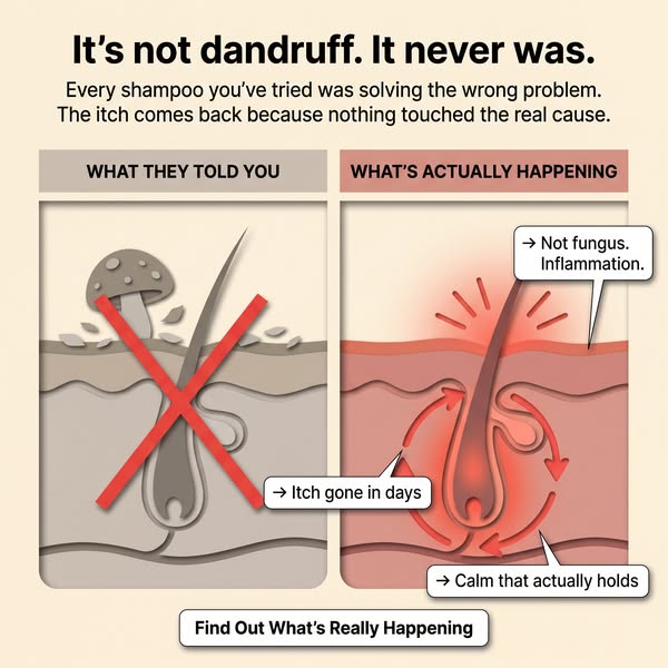 UpCircle ad: Not Dandruff? It’s Inflammation 😱