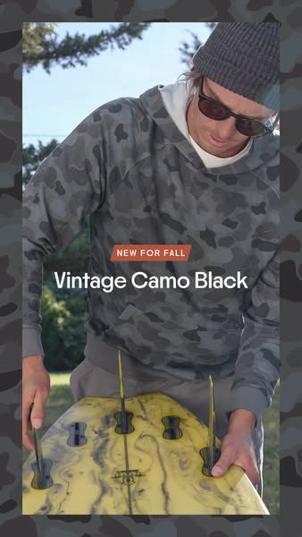 Free Fly Apparel ad: NEW: Vintage Camo Black