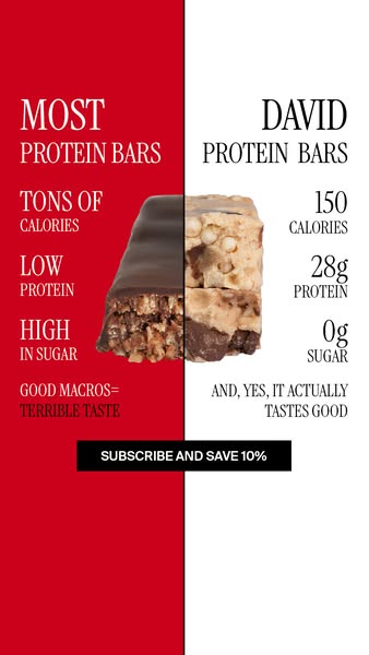 David Protein ad: A Protein Bar That Wins Taste & Texture?