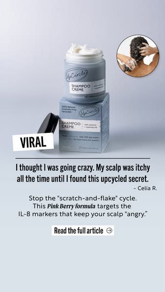 UpCircle ad: Not Dandruff? It’s Inflammation 😱