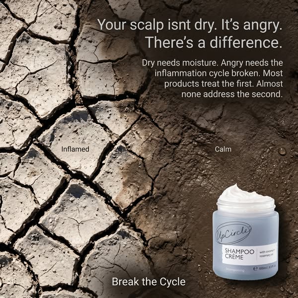 UpCircle ad: Not Dandruff? It’s Inflammation 😱