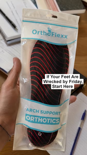 OrthoFlexx ad: Insoles For Alignment And Stability