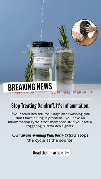 UpCircle ad: Not Dandruff? It’s Inflammation 😱