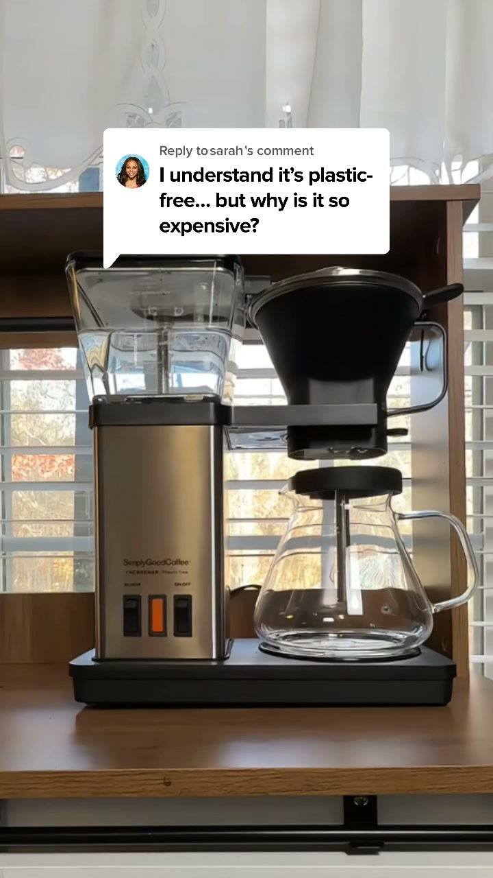 Simply Good Coffee ad: 100% Plastic-Free Brewing!