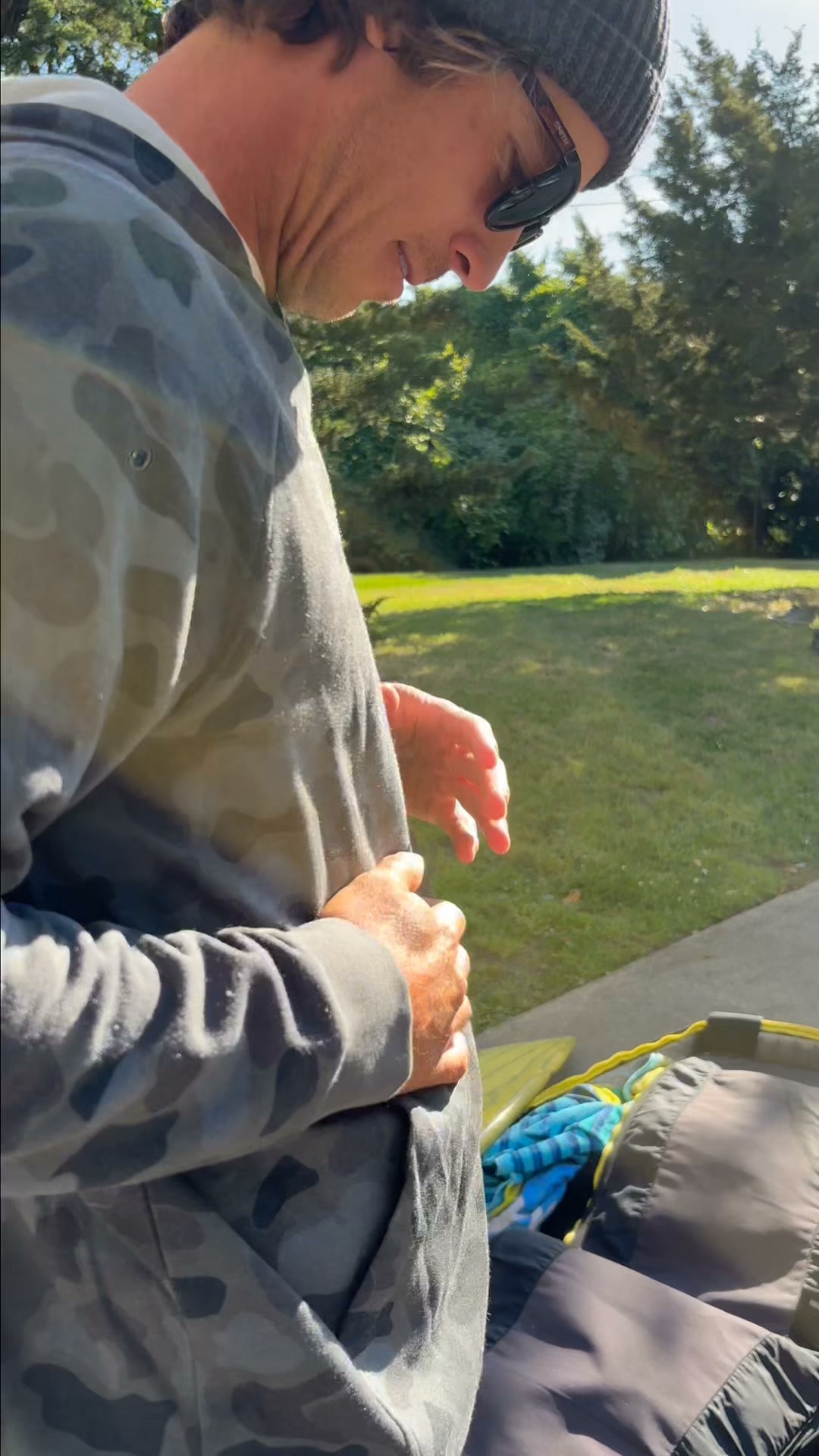 Free Fly Apparel ad: Lightweight Fleece Hoodie