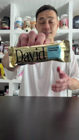 David Protein ad: 28g Protein. 150 Calories. 0g Sugar.