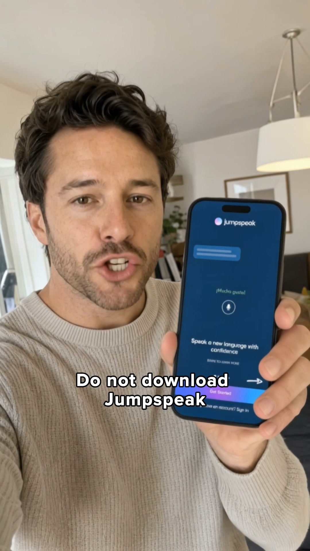 Jumpspeak ad: From Zero To Bilingual In 90 Days.