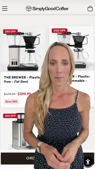 Simply Good Coffee ad: 100% Plastic-Free Brewing