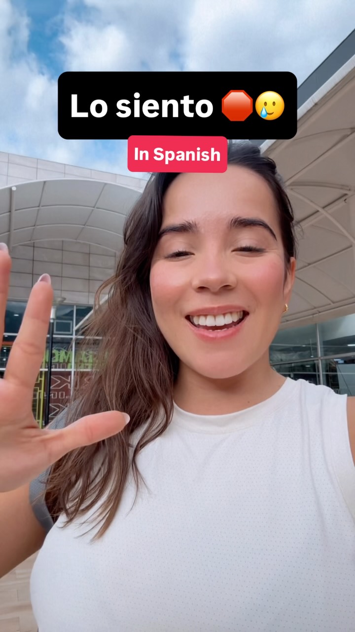 Jumpspeak ad: Stop saying “lo siento” all the time in Spanish 🤓🇪🇸 learn how to use it and practice everyday Spanish with @jumpspeak Link in bio 🔗😊 #e