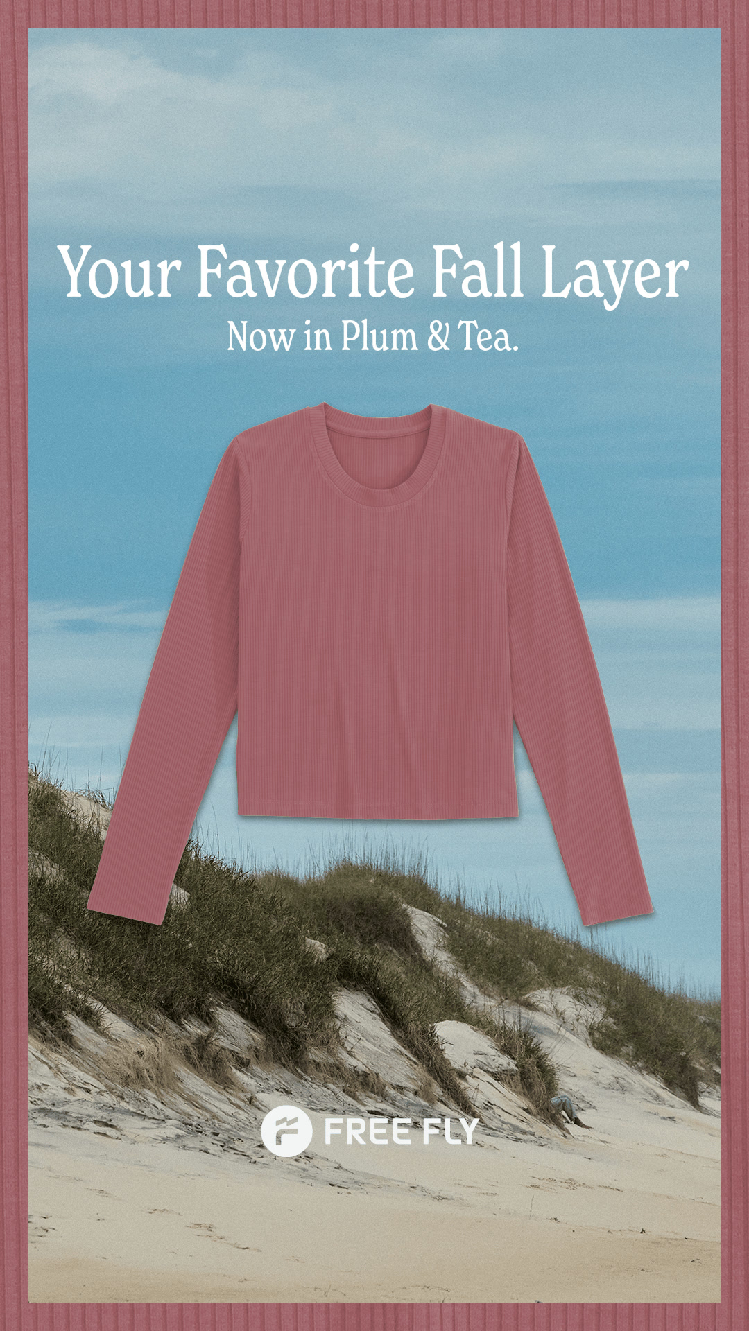 Free Fly Apparel ad: The Bamboo Ribbed Long Sleeve