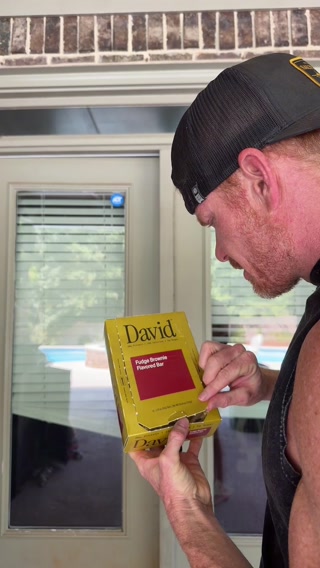 David Protein ad: 28g Protein. 150 Calories. 0g Sugar.