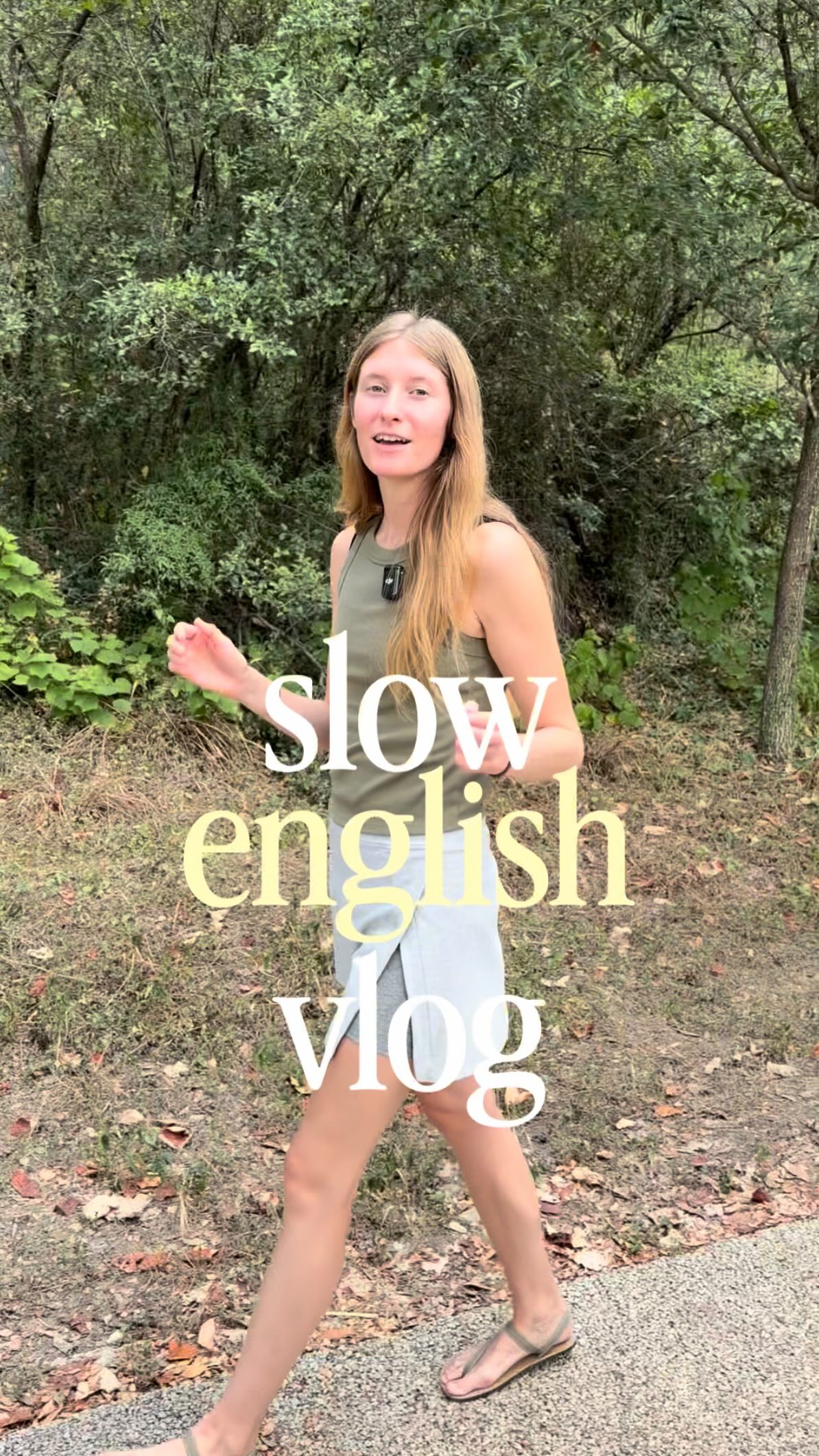 Jumpspeak ad: Slow English Vlog: Walking in the Park 🌳 Practice English with @jumpspeak 🗣️ #english #learnenglish #englishlesson #englishvocabulary #jum