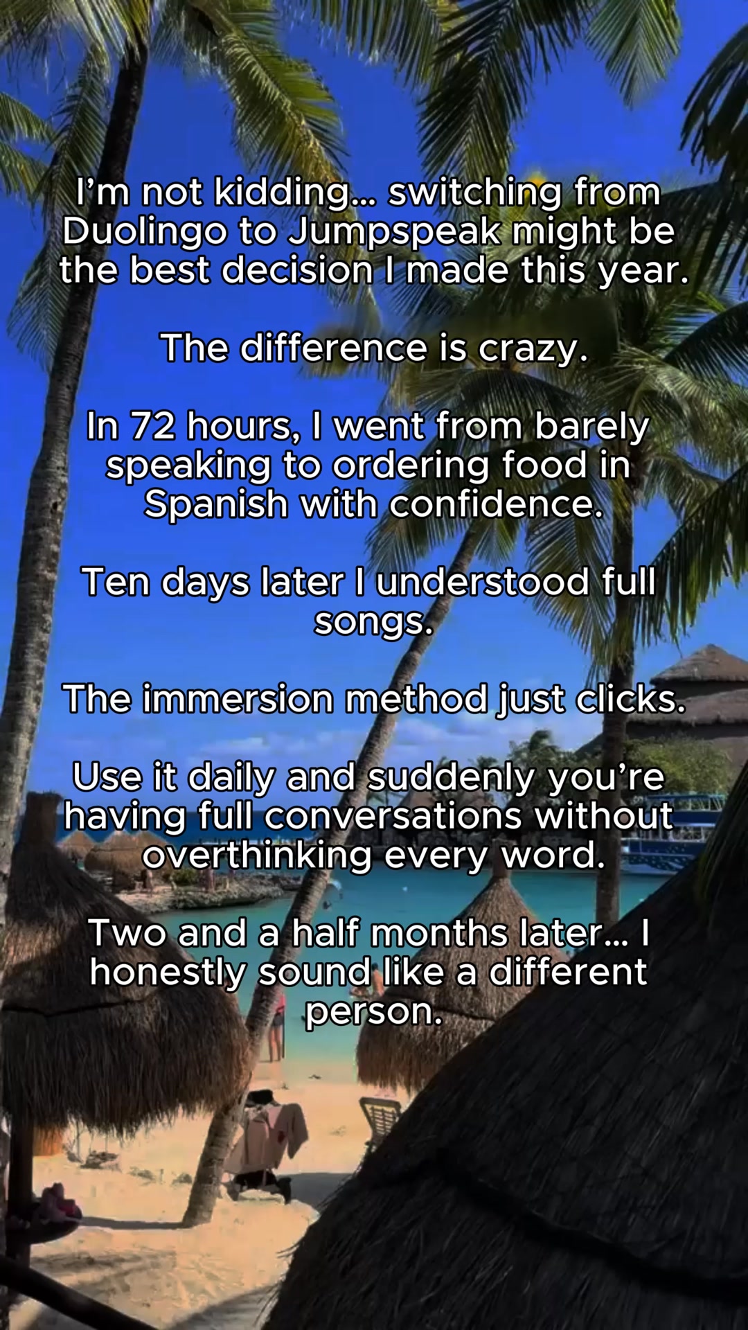 Jumpspeak ad: Learn a New Language By Actually Speaking It