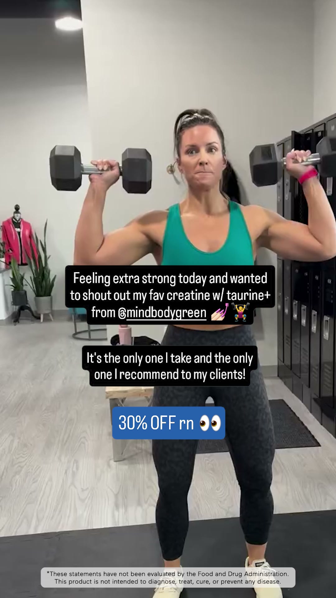 mindbodygreen ad: My secret to lean muscles* 🤫⬇️