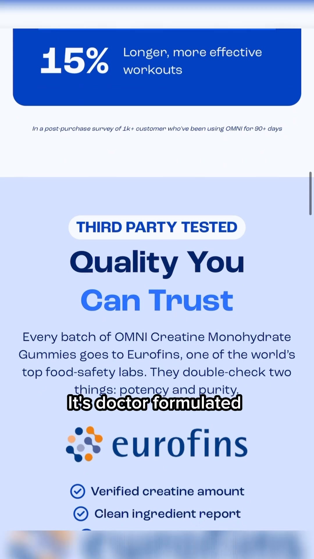 OMNI Longevity ad: Creatine Isn't Just For Men