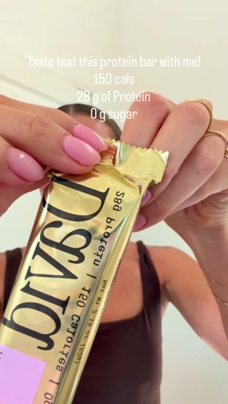 David Protein ad: 28g Protein. 150 Calories. 0g Sugar.