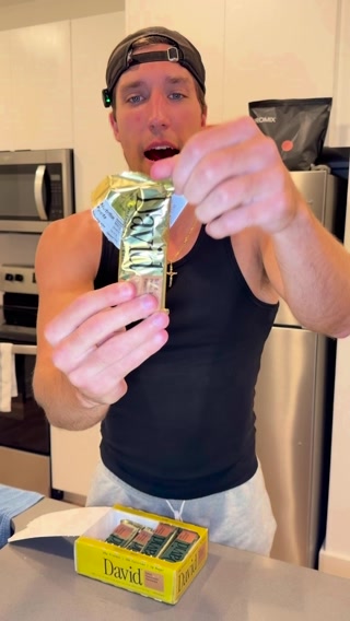 David Protein ad: 28g Protein. 150 Calories. 0g Sugar.