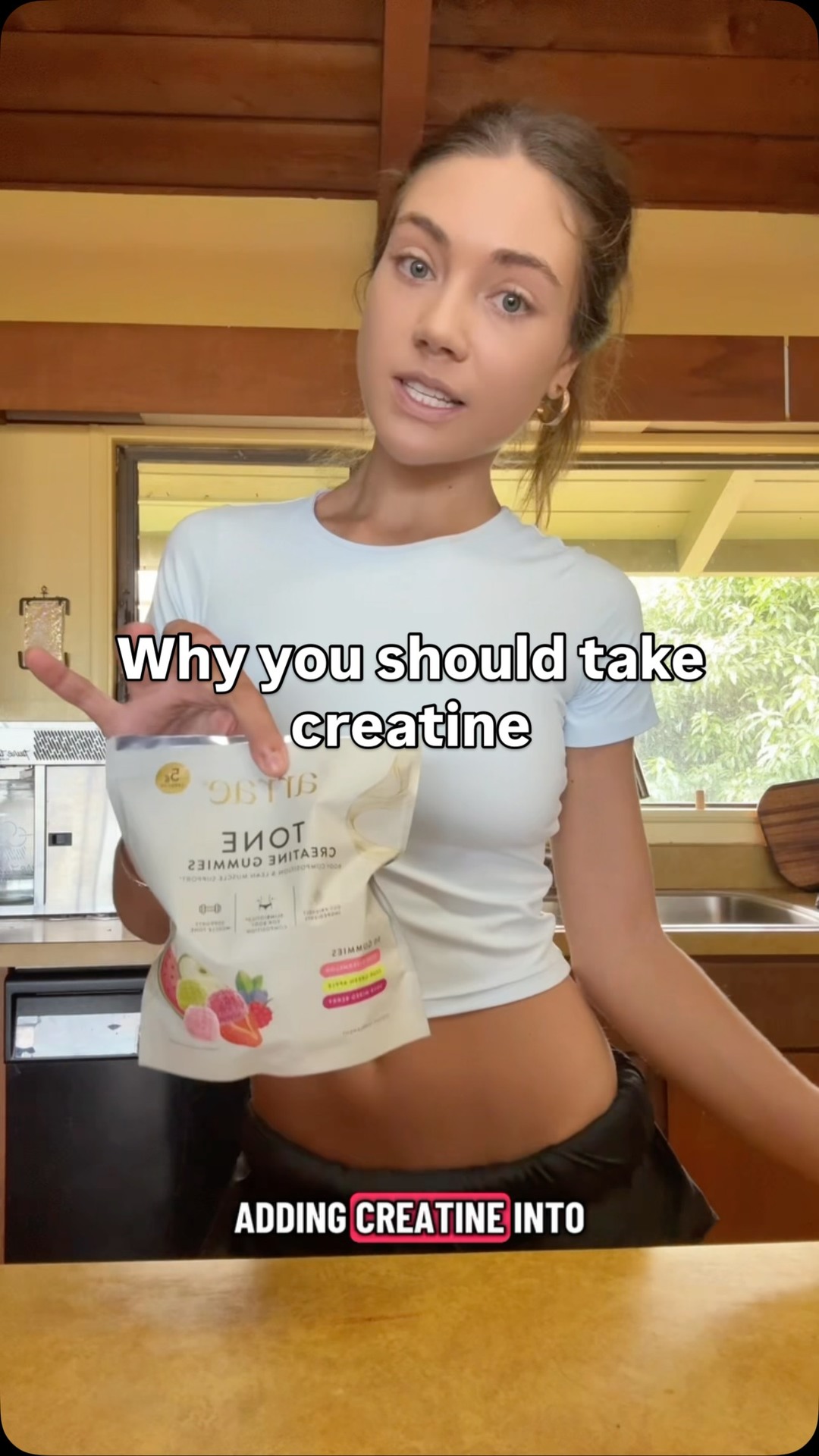 Arrae ad: Creatine is the one supplement I consistently take everyday and the one supplement I recommend other girls take as well. I take 3 of the Ton