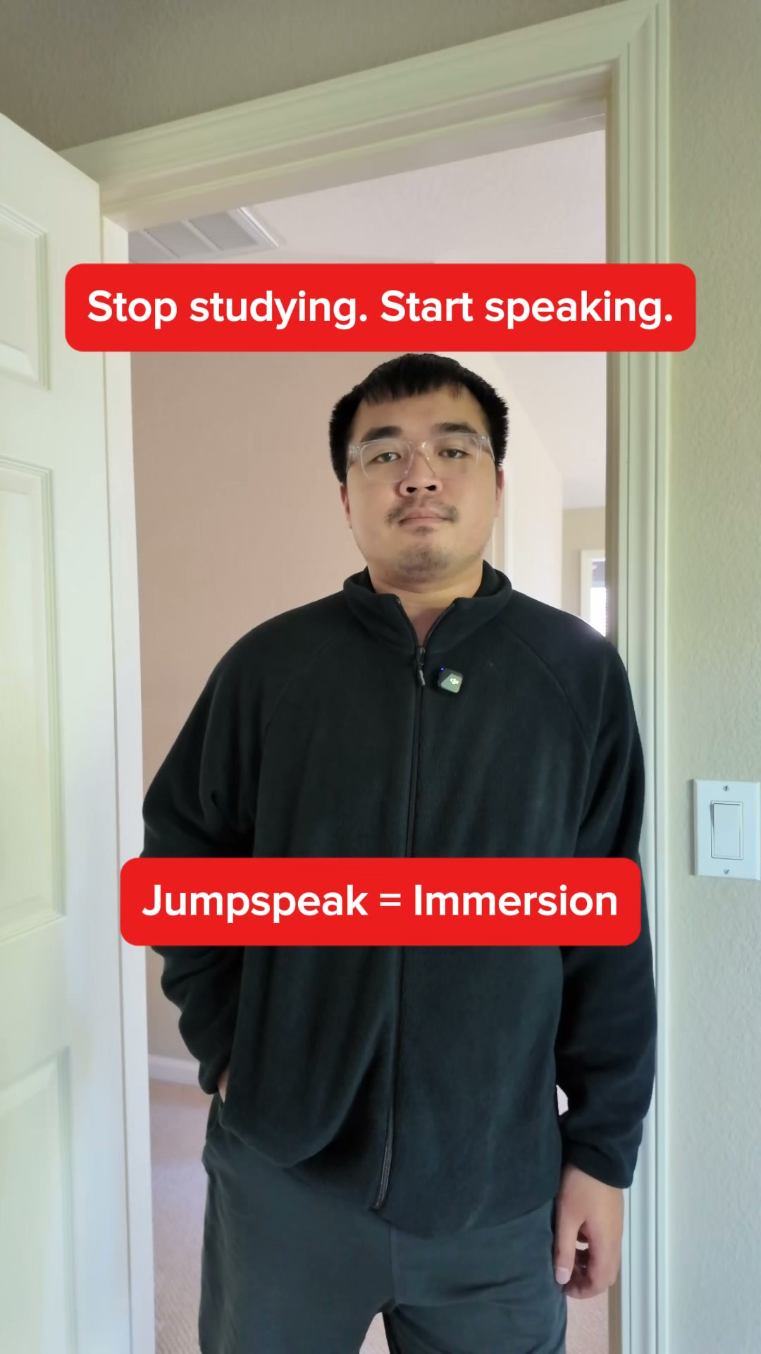 Jumpspeak ad: From Zero To Bilingual In 90 Days.