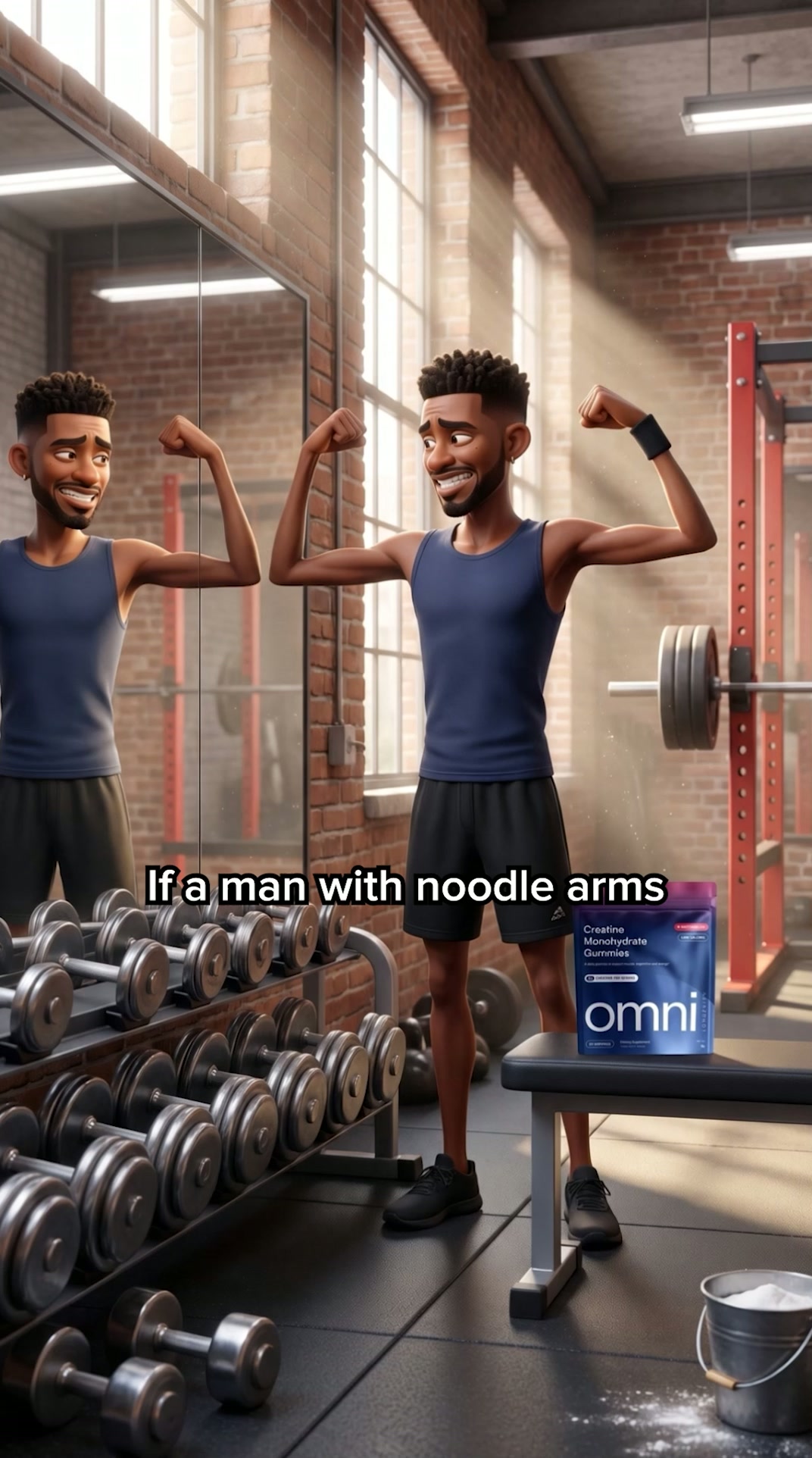OMNI Longevity ad: Noodle Arms? Try This First
