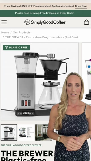 Simply Good Coffee ad: 100% Plastic-Free Brewing