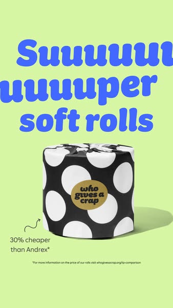 Who Gives A Crap ad: Feel good loo roll