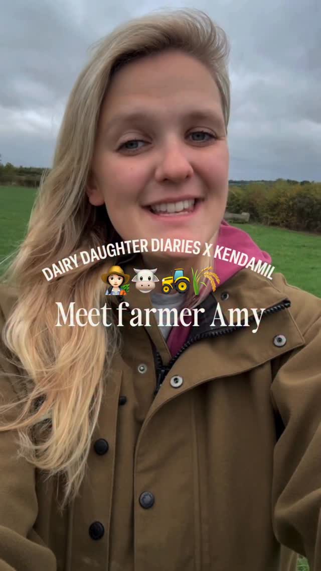 Kendamil ad: Meet Amy, also known as @thedairydaughter 🐄💙 Amy isn’t just a Kendamum, she’s a 5th generation British dairy farmer, keeping her family’s 