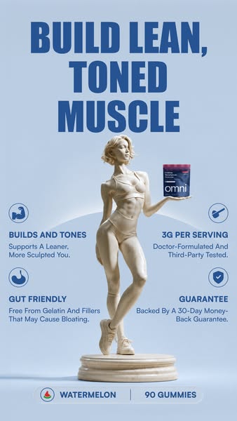 OMNI Longevity ad: Real Creatine - 43% OFF TODAY 👉